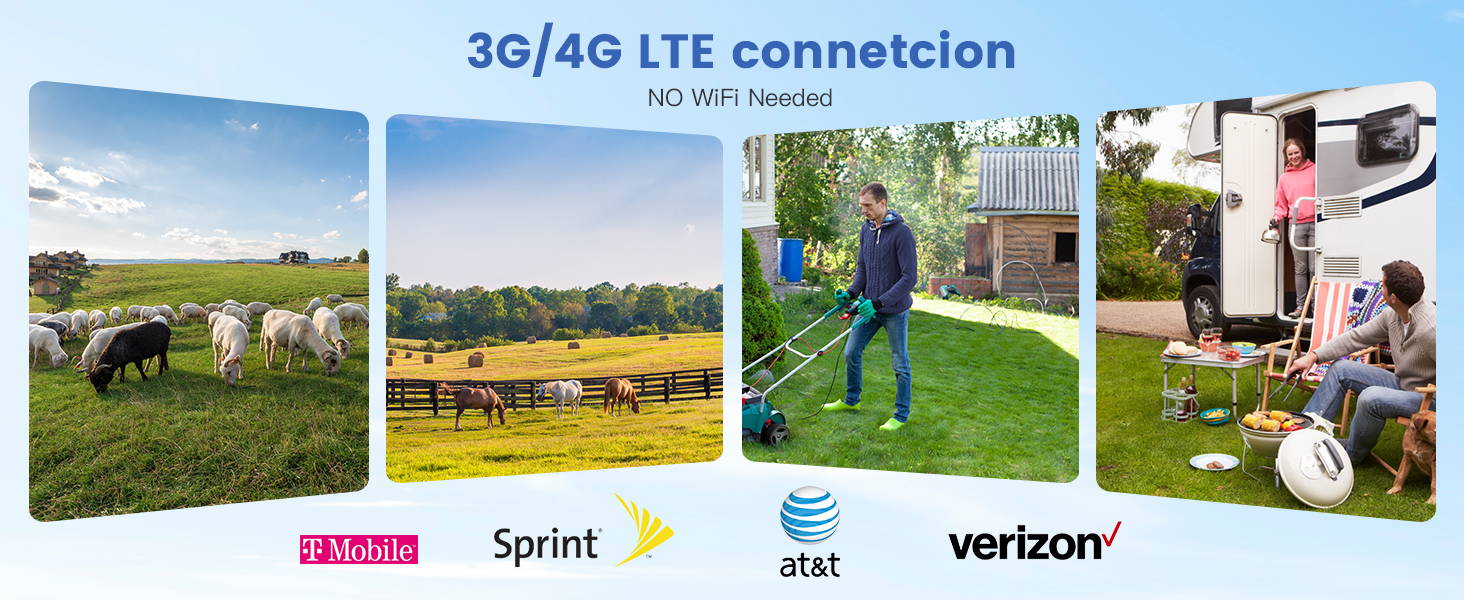 10X光学ズームと165フィートのカラーナイトビジョンを備えた4G